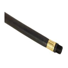 ¾'' Softwall Whip Hose with NPT M Black Glass Filled Polypropylene Fixed Couplings