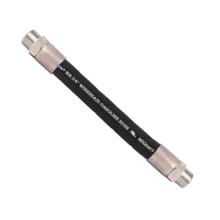 .75” Wirebraid Hose with .75'' NPT M Chrome Plated Brass Fixed Couplings