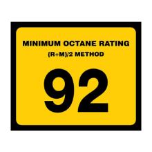 92 OCTANE DECAL