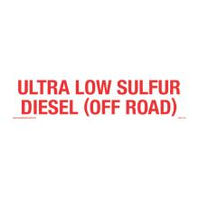 CVD21-139 - ULTRA LOW SULFUR DIESEL DECAL