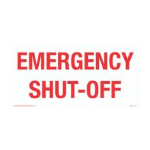 CVD21-142 EMERGENCY SHUT-OFF DECAL