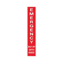 D-23 EMERGENCY & FIRE PREVENTION DECAL - EMERGENCY SHUT-OFF